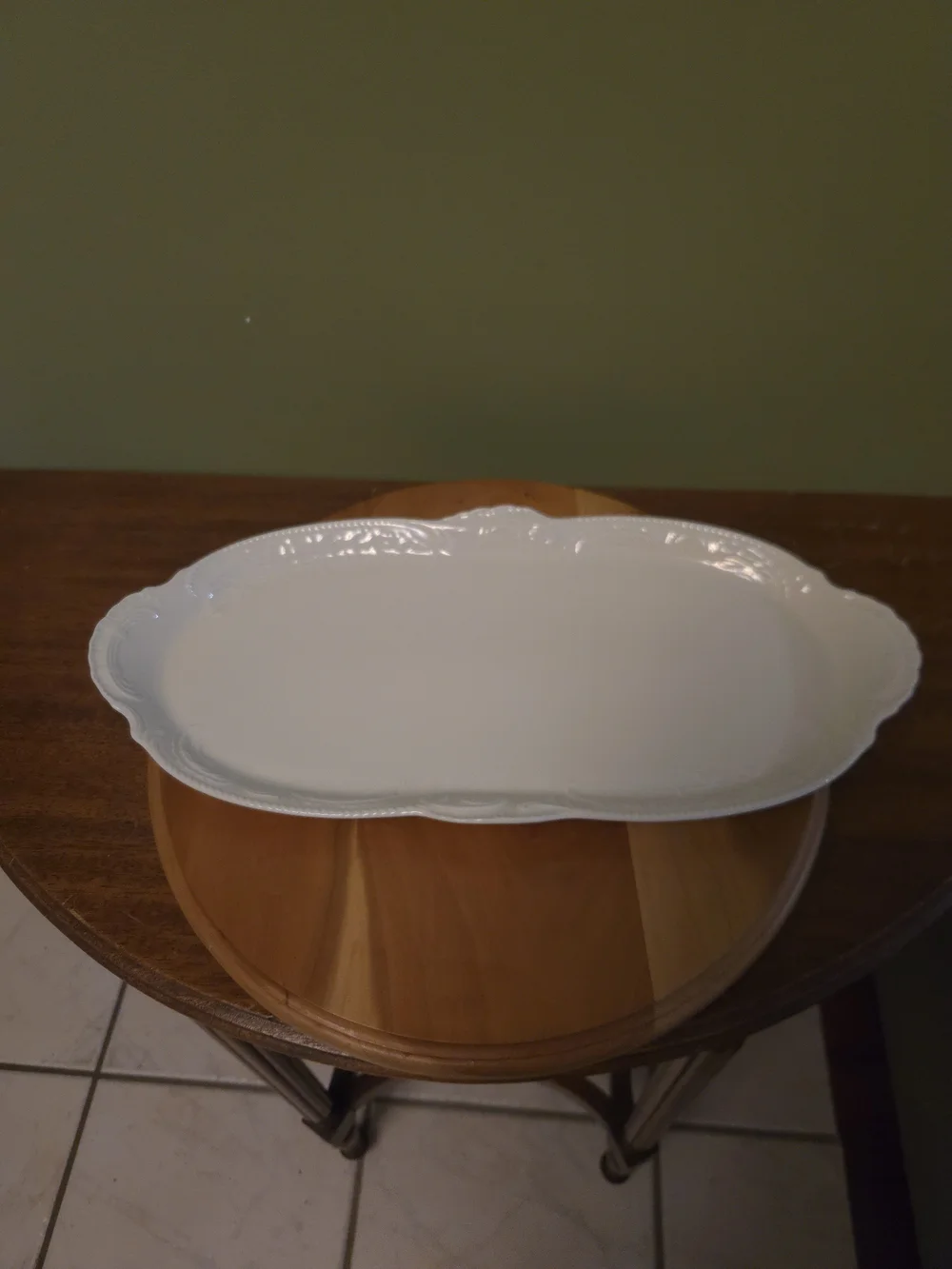 Rosenthal Classic White Porcelain Oval Platter 14x7 in Germany Solid Glossy